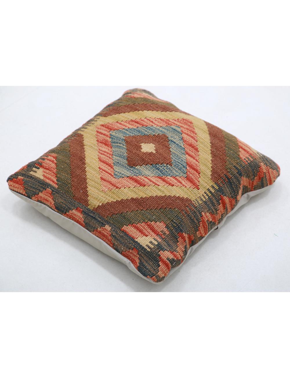 Afghan Tribal Pillow 1' 5" x 1' 5" Hand-Woven view