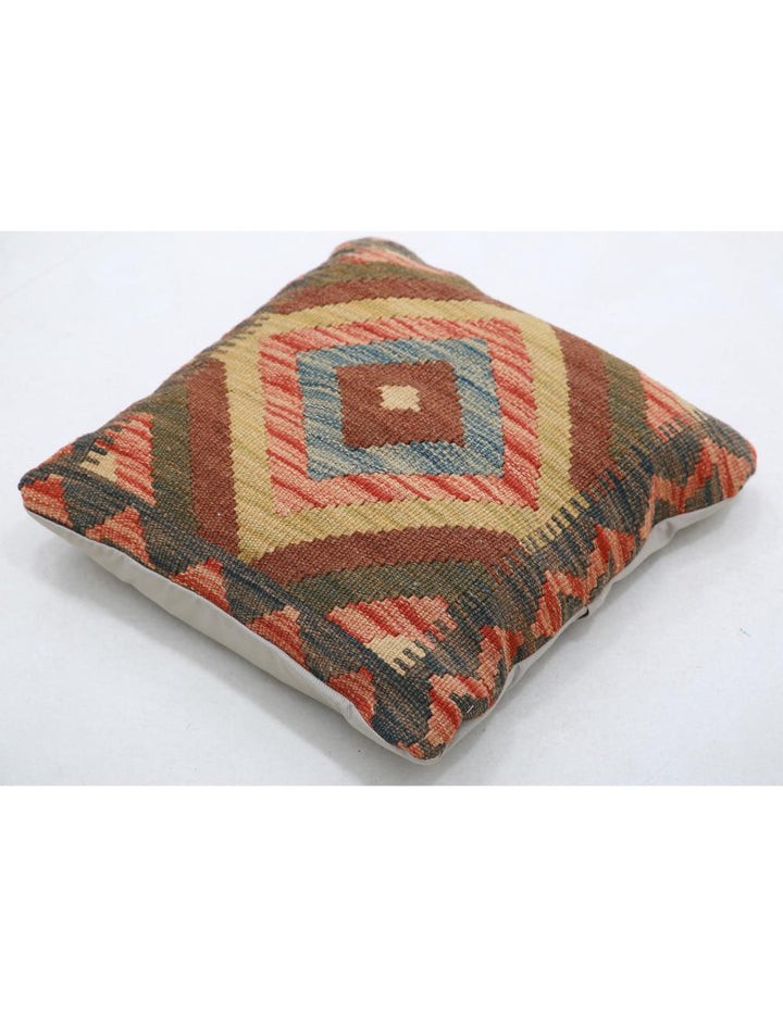 Afghan Tribal Pillow 1' 5" x 1' 5" Hand-Woven view