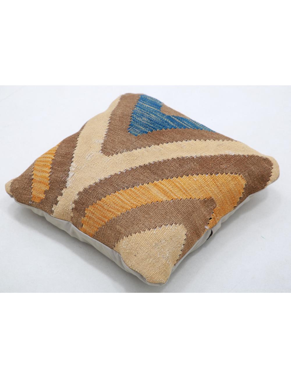 Hand Woven Tribal  Wool Pillow 1' 5" x 1' 5" - No. AT12649