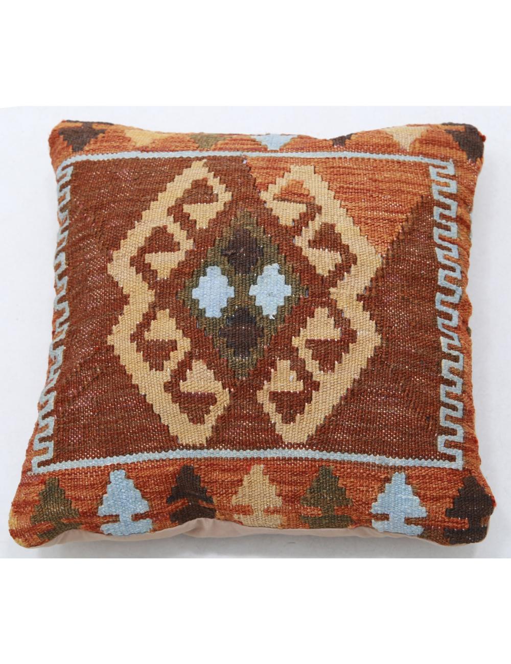 Afghan Tribal Pillow 1' 5" x 1' 5" Hand-Woven