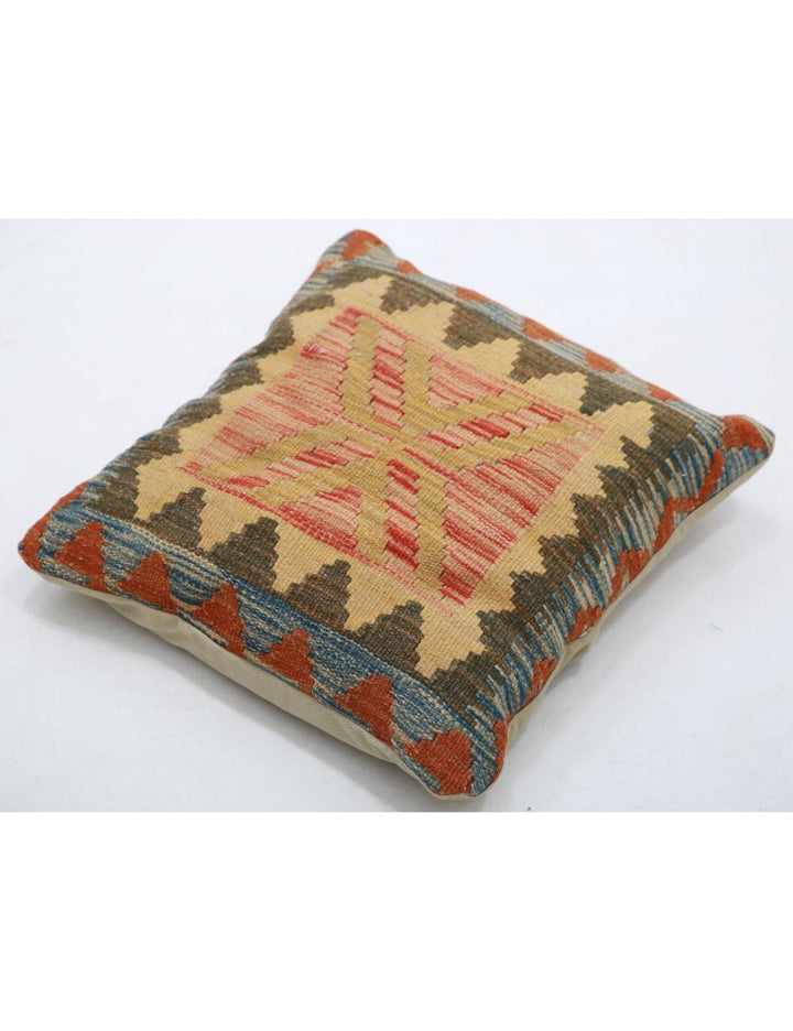 Afghan Tribal Pillow 1' 5" x 1' 5" Hand-Woven view
