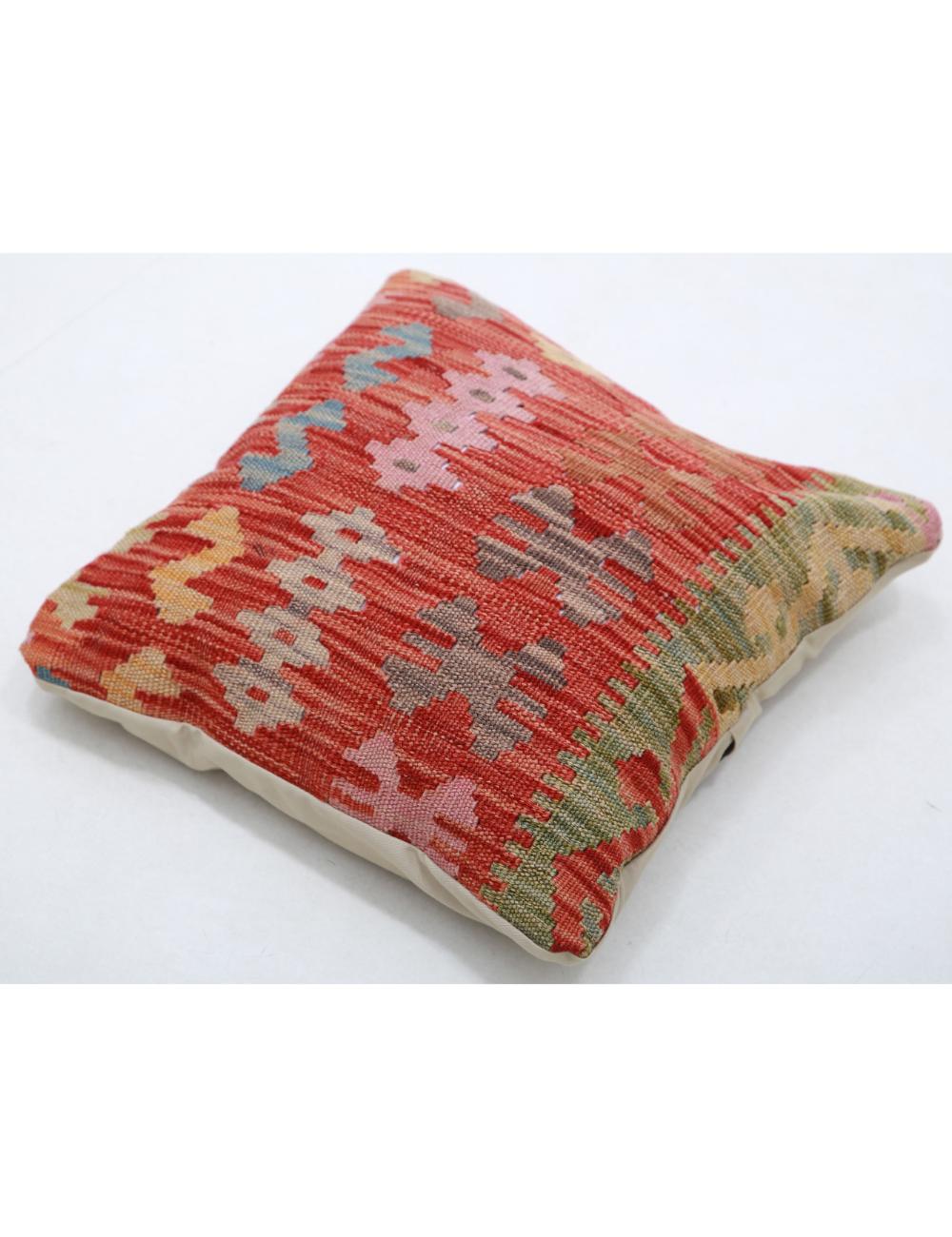 Hand Woven Tribal  Wool Pillow 1' 5" x 1' 5" - No. AT13215