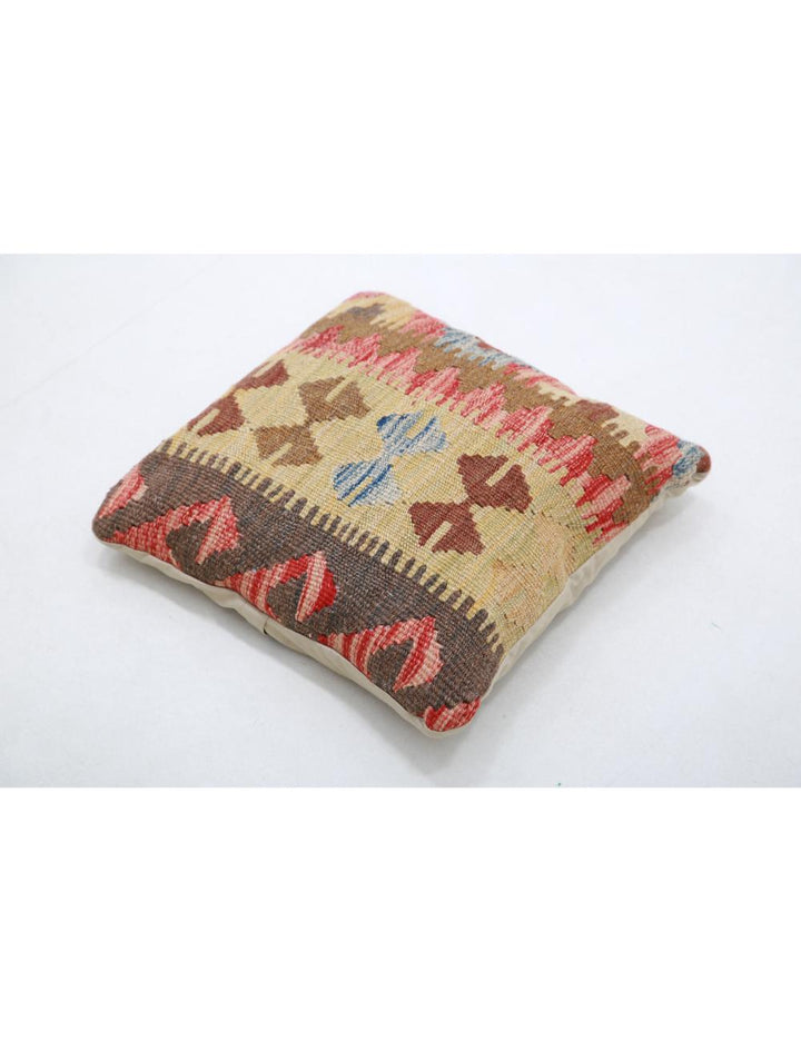 Hand Woven Tribal  Wool Pillow 1' 5" x 1' 5" - No. AT96759