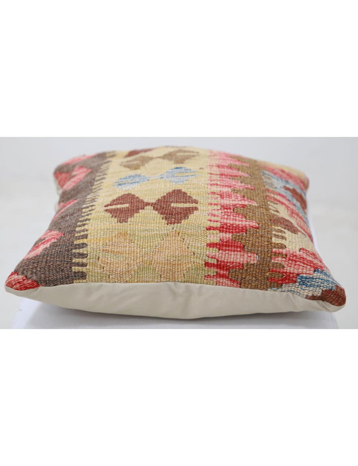 Hand Woven Tribal  Wool Pillow 1' 5" x 1' 5" - No. AT96759