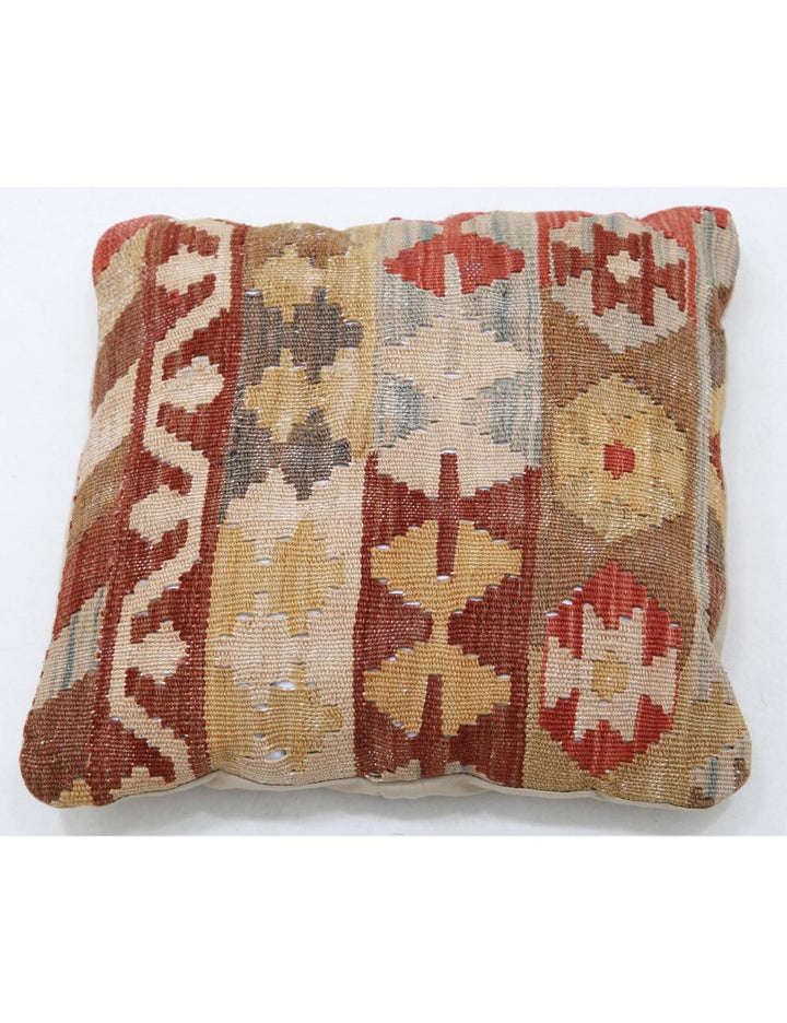 Afghan Tribal Rug 1' 5" x 1' 5" Hand-Woven