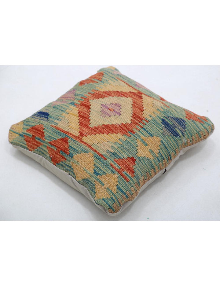 Afghan Tribal Pillow 1' 5" x 1' 5" Hand-Woven view
