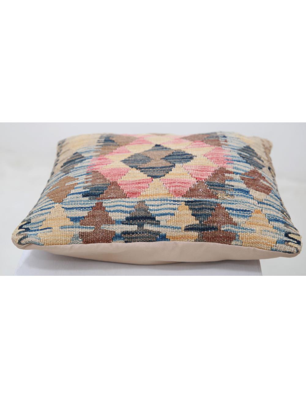 Afghan Tribal Rug 1' 5" x 1' 5" Hand-Woven detail