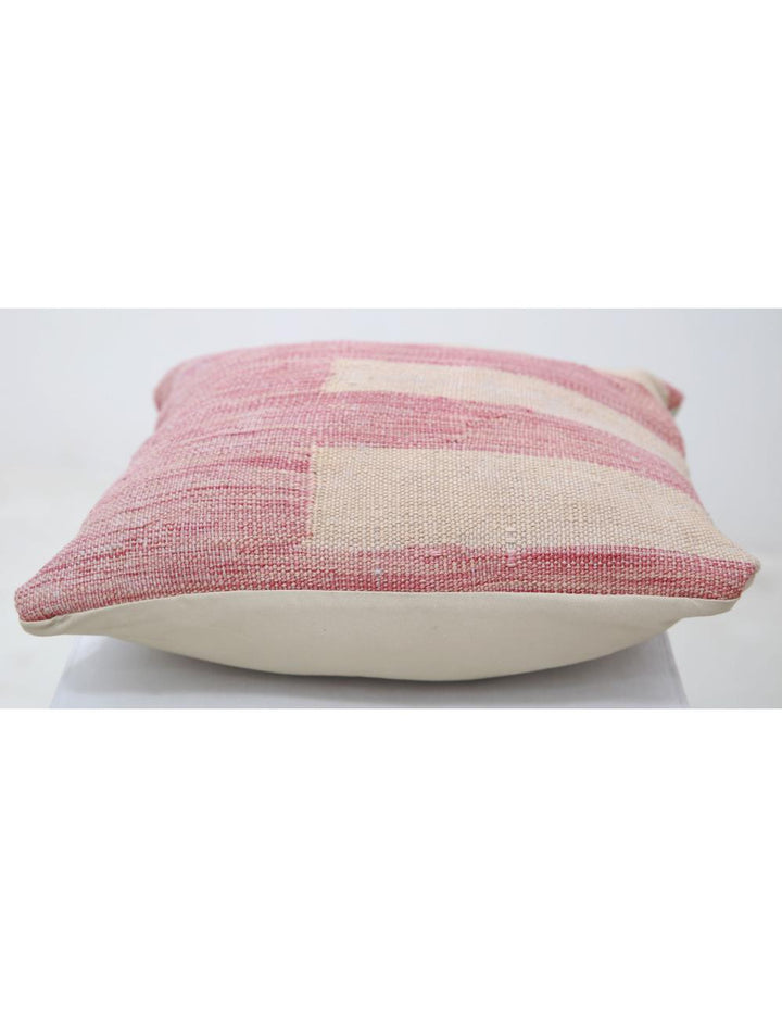 Afghan Tribal Pillow 1' 5" x 1' 5" Hand-Woven detail