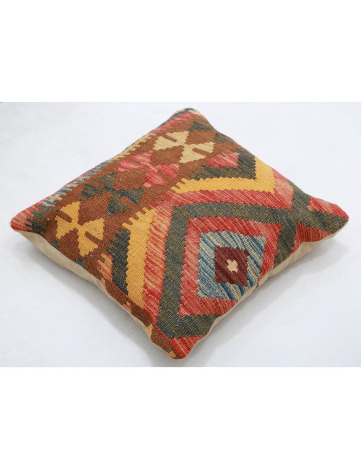 Afghan Tribal Pillow 1' 5" x 1' 5" Hand-Woven view