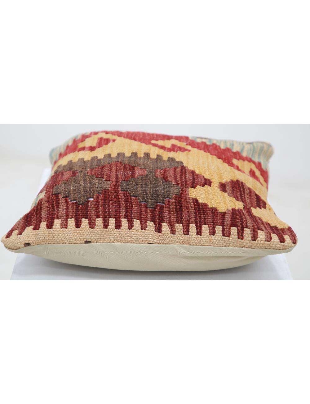 Afghan Tribal Pillow 1' 5" x 1' 5" Hand-Woven view