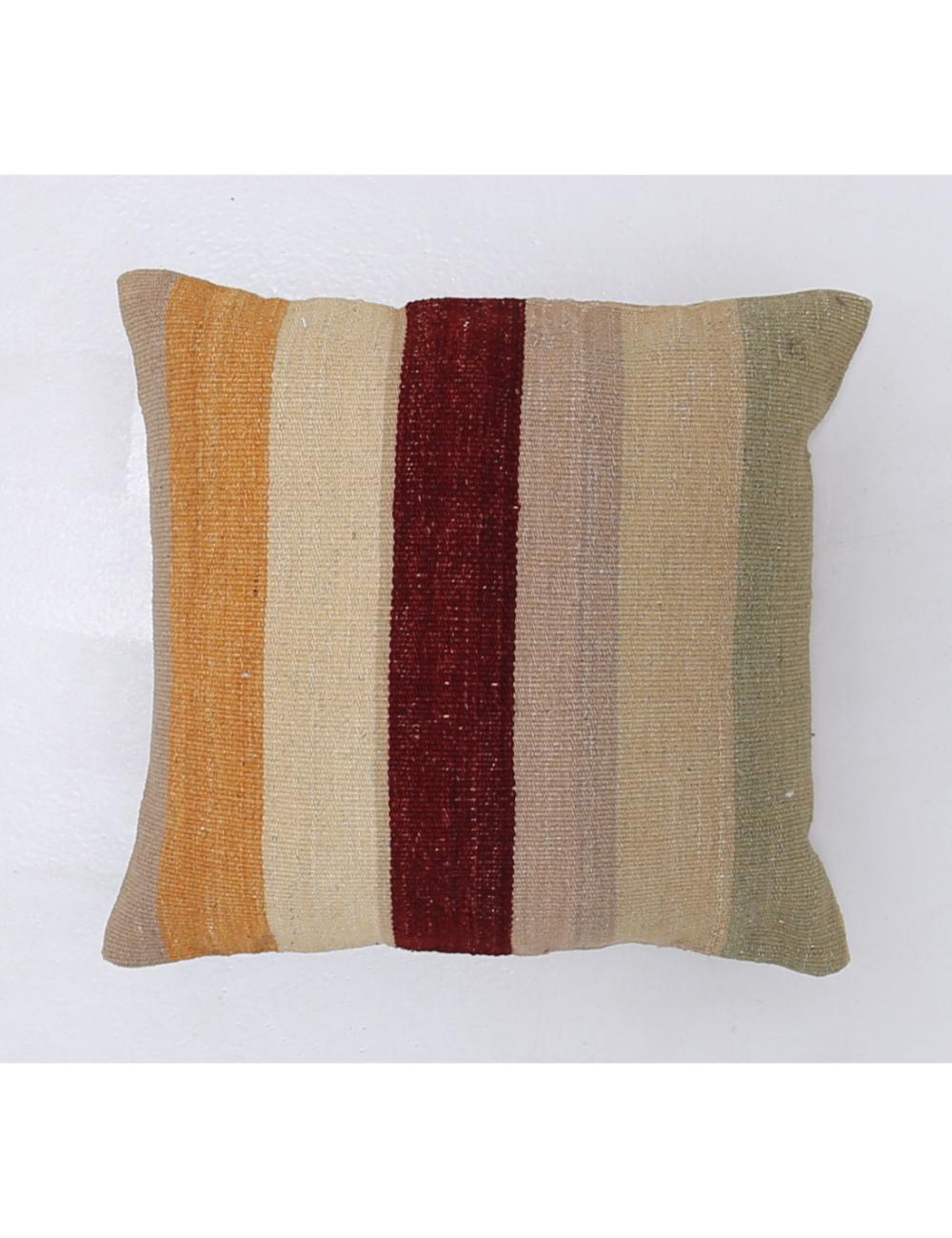 Afghan Tribal Pillow 1' 5" x 1' 5" Hand-Woven