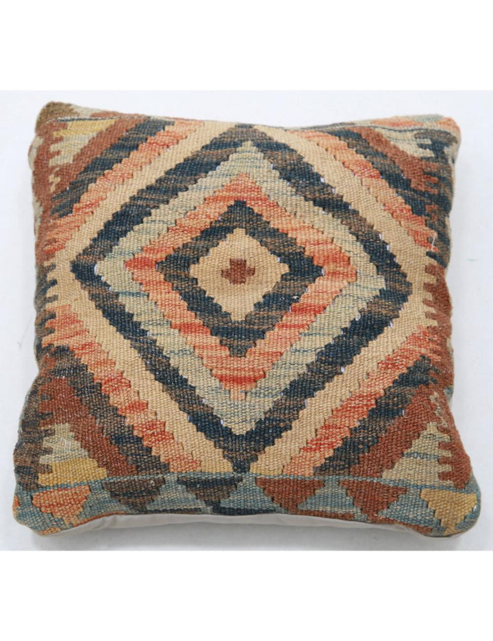 Afghan Tribal Pillow 1' 5" x 1' 5" Hand-Woven
