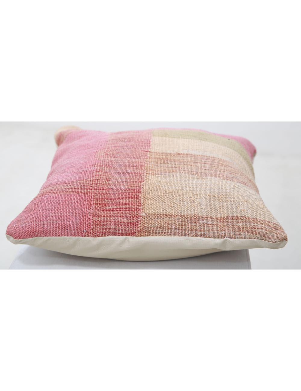 Afghan Tribal Pillow 1' 5" x 1' 5" Hand-Woven detail