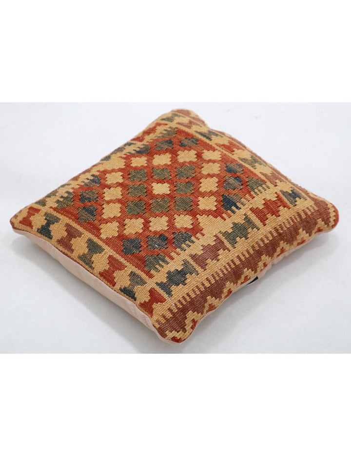 Afghan Tribal Pillow 1' 5" x 1' 5" Hand-Woven view