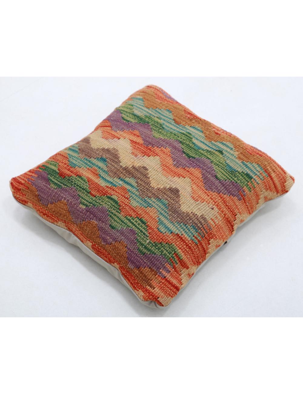 Afghan Tribal Pillow 1' 5" x 1' 5" Hand-Woven view