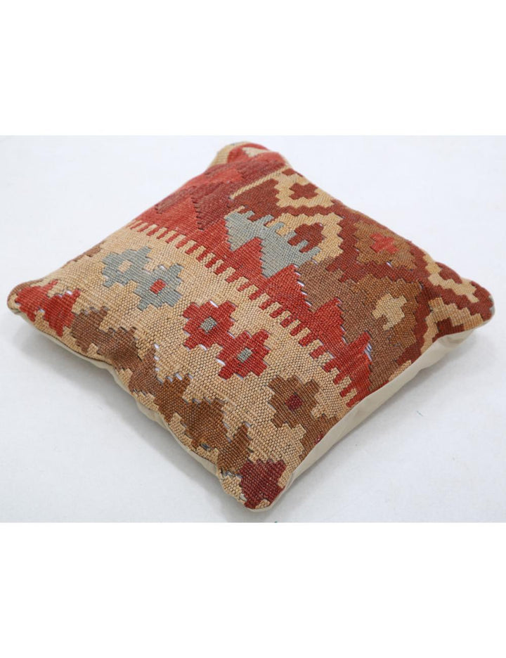 Hand Woven Tribal  Wool Pillow 1' 5" x 1' 5" - No. AT40950