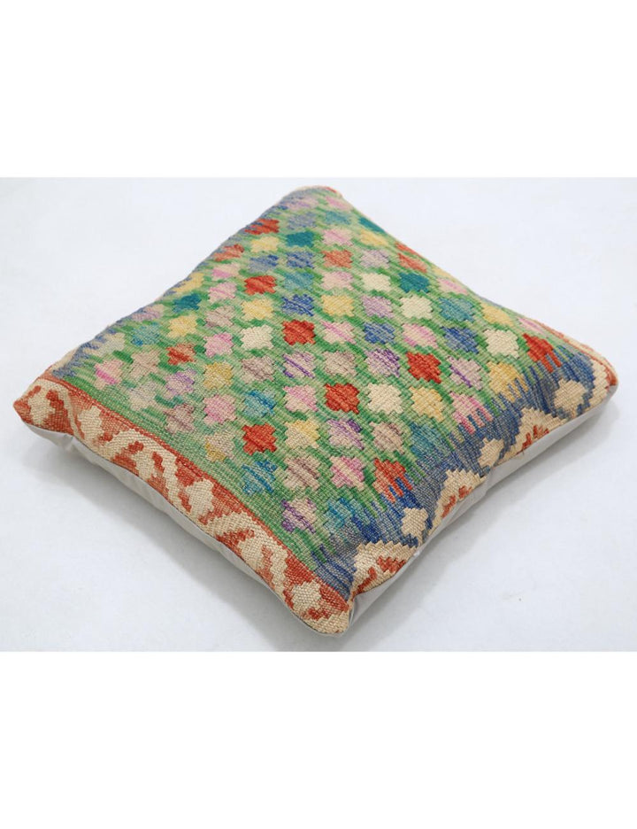 Afghan Tribal Pillow 1' 5" x 1' 5" Hand-Woven view