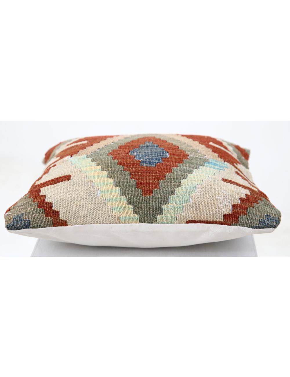 Afghan Tribal Pillow 1' 5" x 1' 5" Hand-Woven view