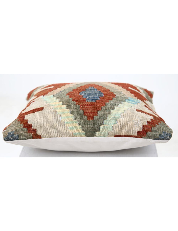 Afghan Tribal Pillow 1' 5" x 1' 5" Hand-Woven view