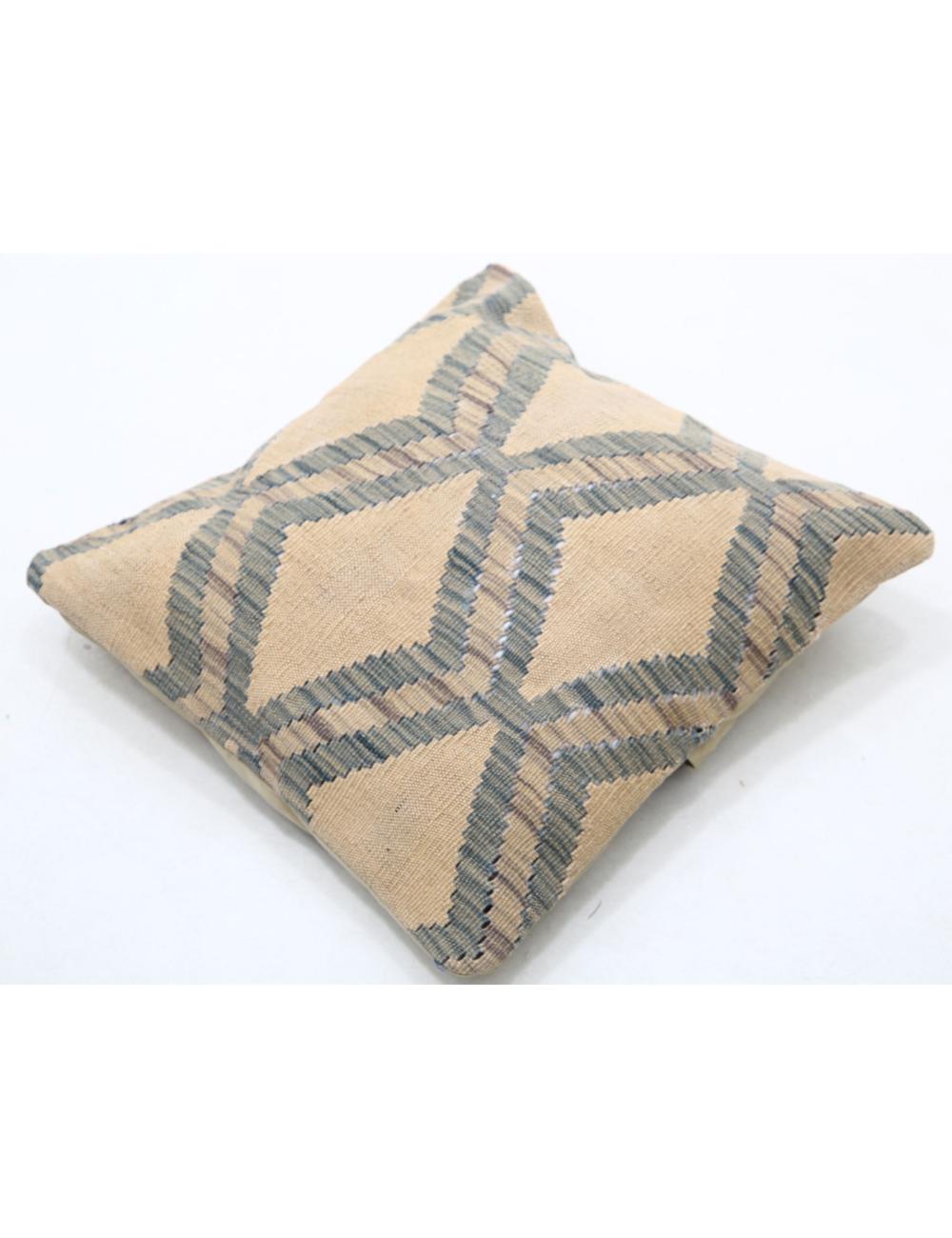 Afghan Tribal Pillow 1' 5" x 1' 5" Hand-Woven detail
