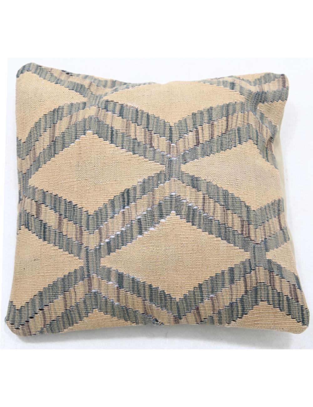 Afghan Tribal Pillow 1' 5" x 1' 5" Hand-Woven