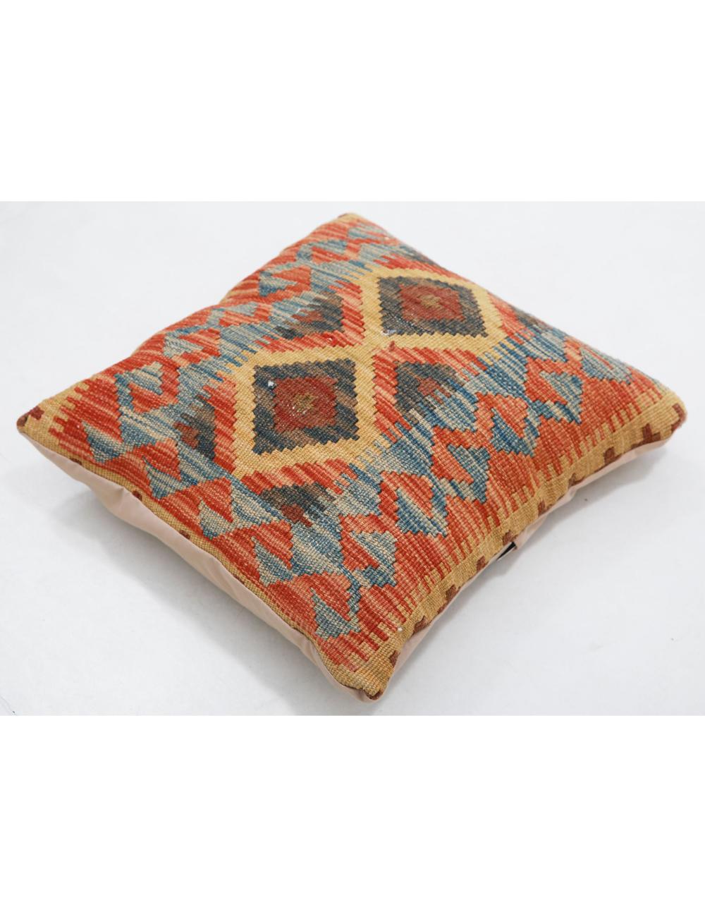 Afghan Tribal Pillow 1' 5" x 1' 5" Hand-Woven view