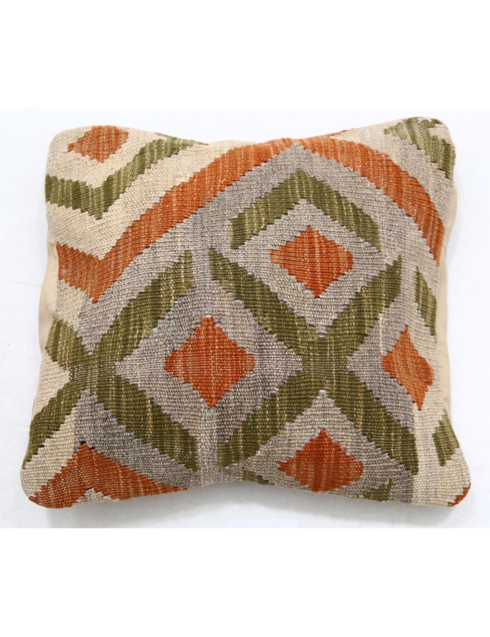 Afghan Tribal Pillow 1' 5" x 1' 5" Hand-Woven