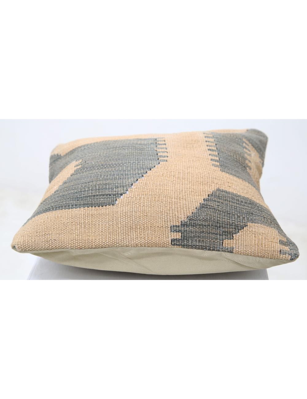 Hand Woven Tribal  Wool Pillow 1' 5" x 1' 5" - No. AT38204