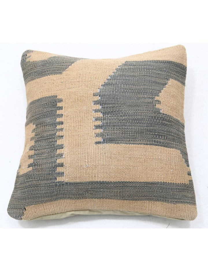Afghan Tribal Pillow 1' 5" x 1' 5" Hand-Woven