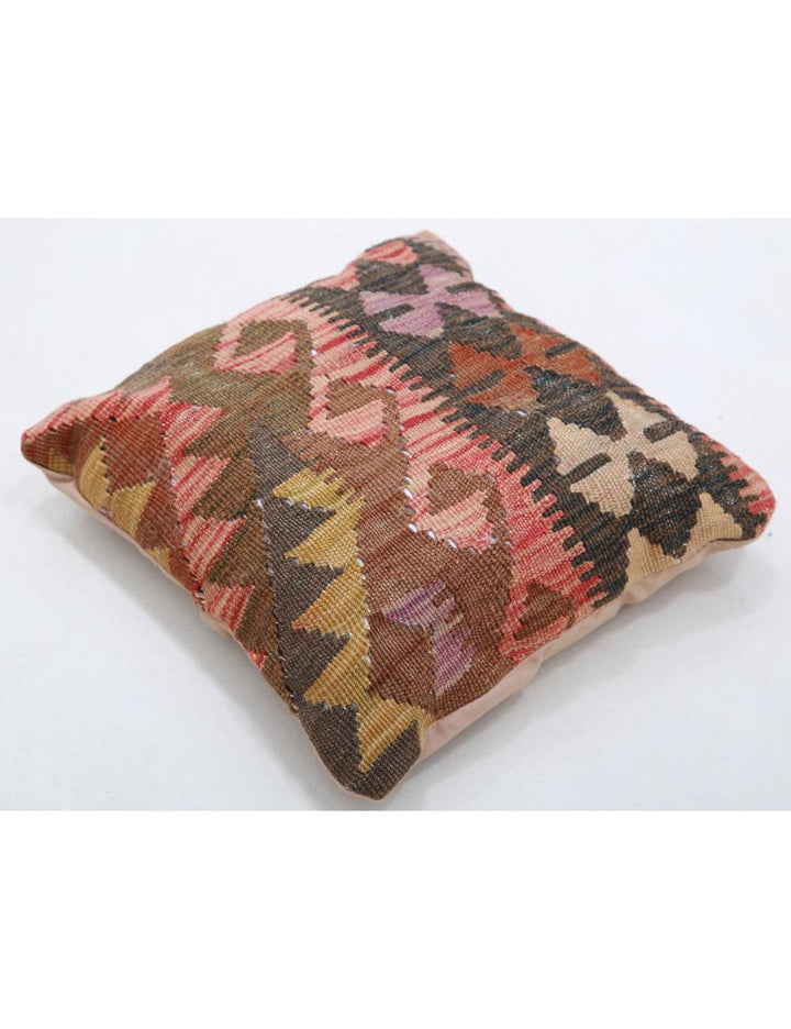 Hand Woven Tribal  Wool Pillow 1' 5" x 1' 5" - No. AT99506