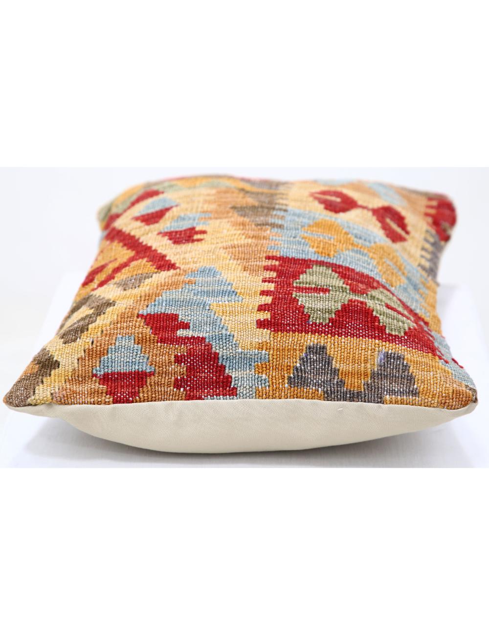 Hand Woven Tribal  Wool Pillow 1' 0" x 1' 5" - No. AT15932