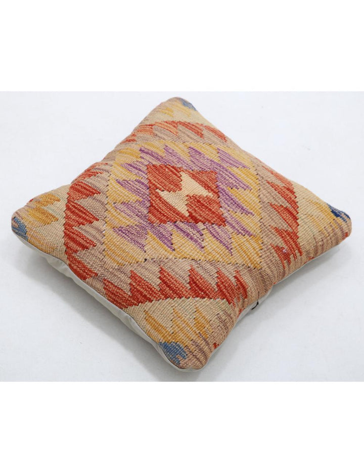 Afghan Tribal Pillow 1' 5" x 1' 5" Hand-Woven view