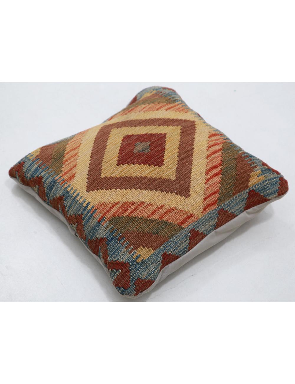 Afghan Tribal Pillow 1' 5" x 1' 5" Hand-Woven view