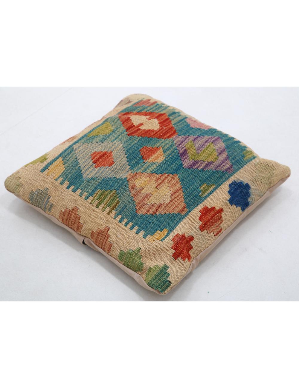 Afghan Tribal Pillow 1' 5" x 1' 5" Hand-Woven view