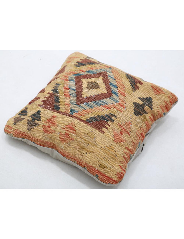 Afghan Tribal Pillow 1' 5" x 1' 5" Hand-Woven view