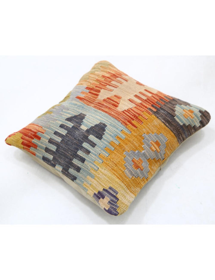 Afghan Tribal Pillow 1' 5" x 1' 5" Hand-Woven view