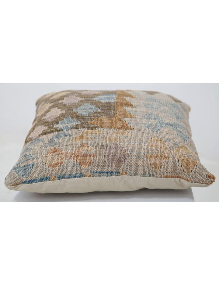 Hand Woven Tribal  Wool Pillow 1' 5" x 1' 5" - No. AT25439