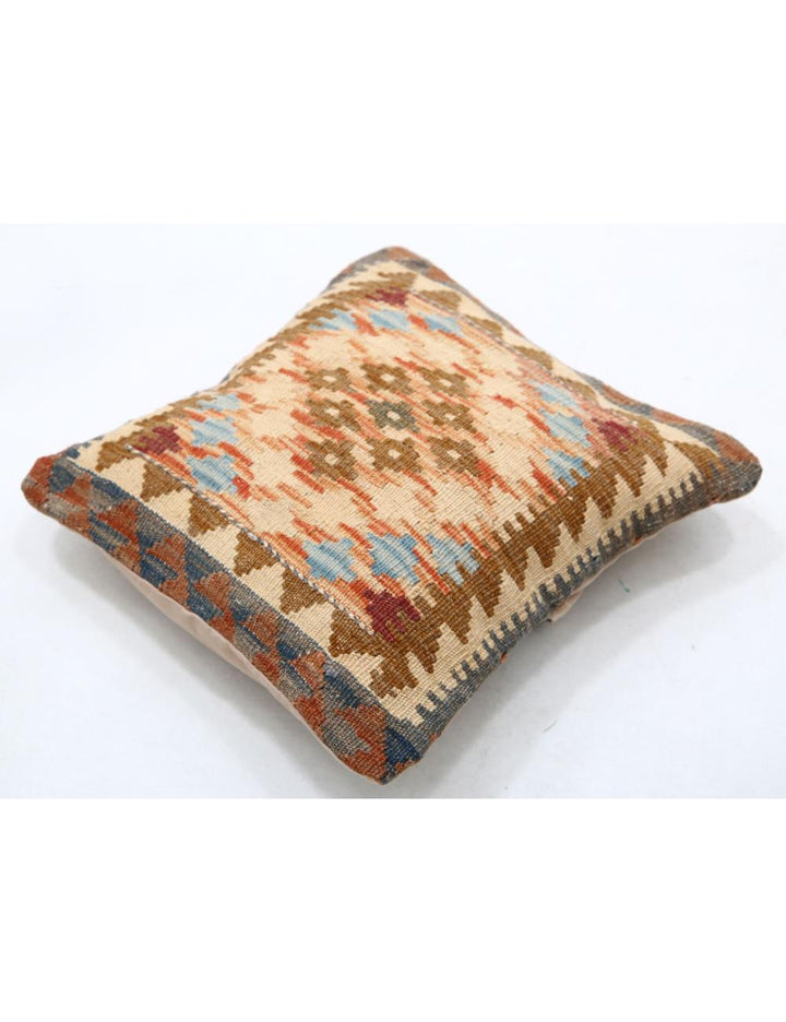 Afghan Tribal Rug 1' 5" x 1' 5" Hand-Woven detail