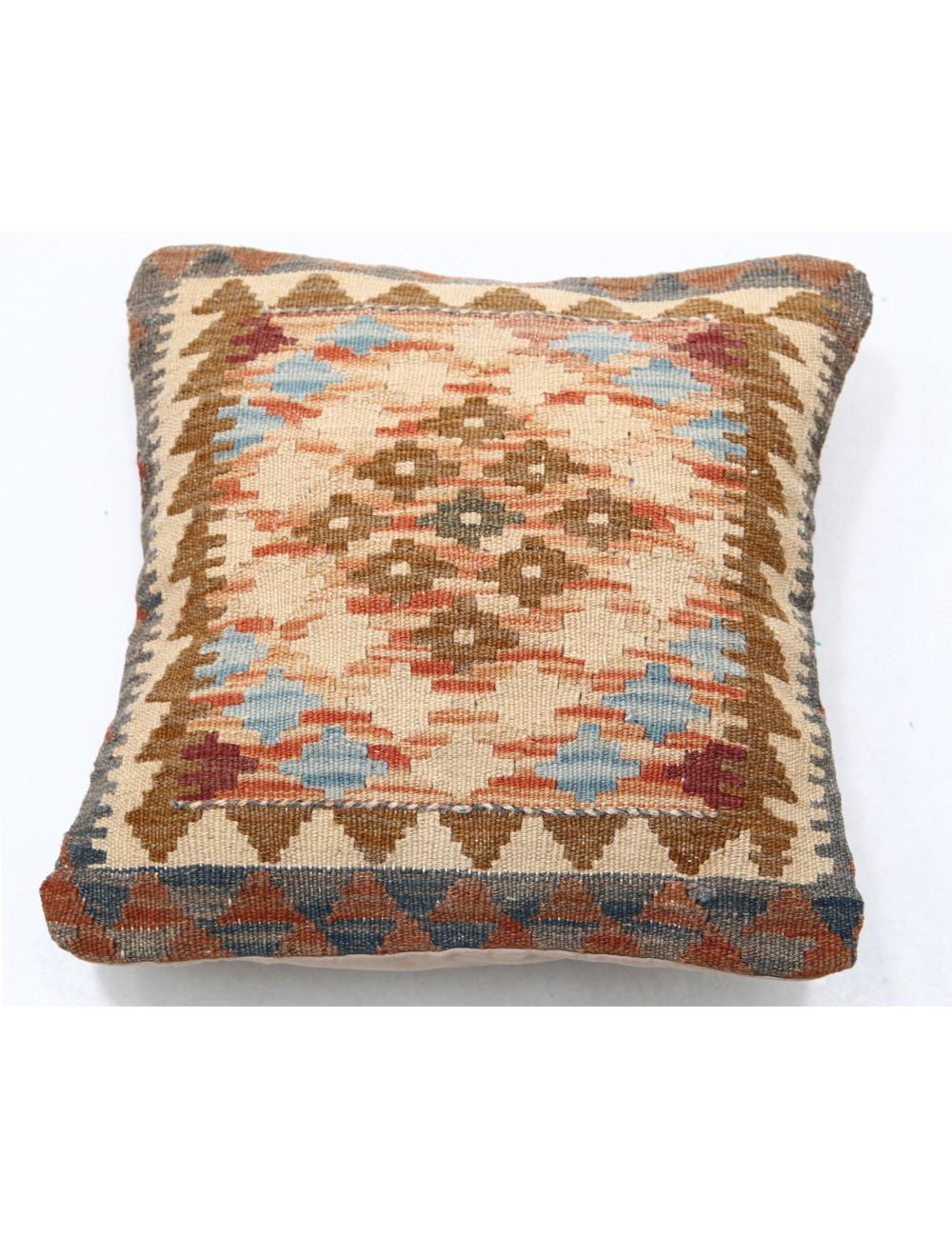 Afghan Tribal Rug 1' 5" x 1' 5" Hand-Woven