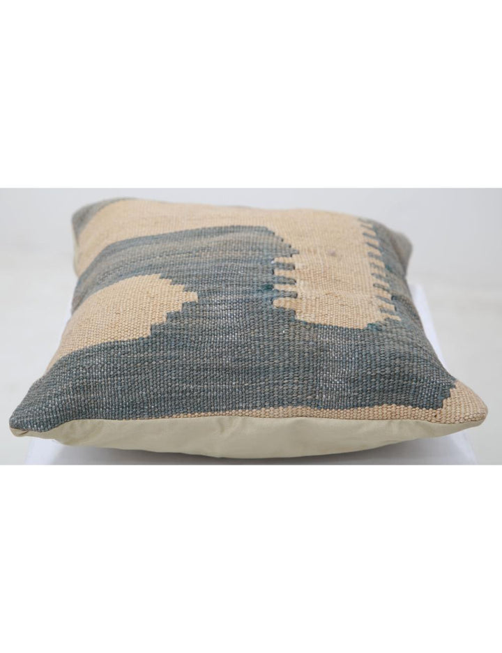 Afghan Tribal Pillow 1' 5" x 1' 5" Hand-Woven detail