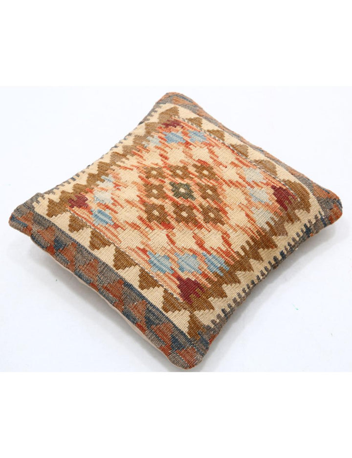 Afghan Tribal Pillow 1' 5" x 1' 5" Hand-Woven view