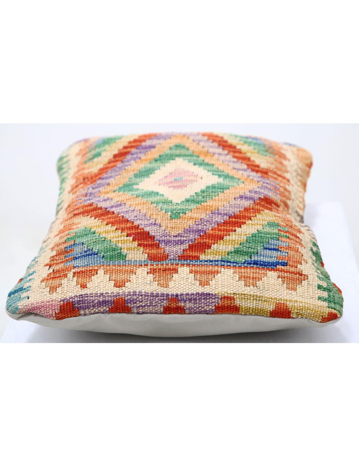 Hand Woven Tribal  Wool Pillow 1' 0" x 1' 5" - No. AT32702