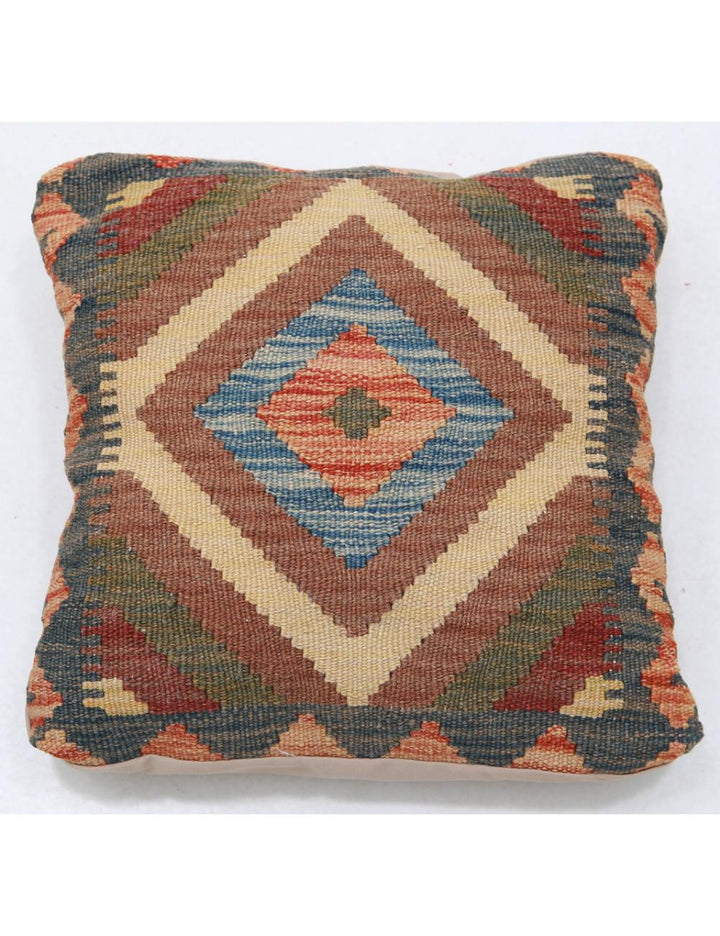 Afghan Tribal Rug 1' 5" x 1' 5" Hand-Woven