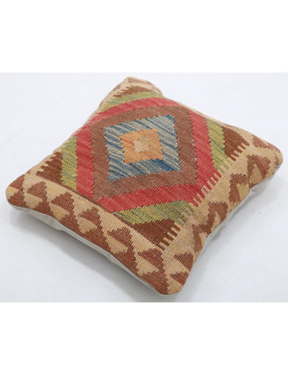 Afghan Tribal Pillow 1' 5" x 1' 5" Hand-Woven view