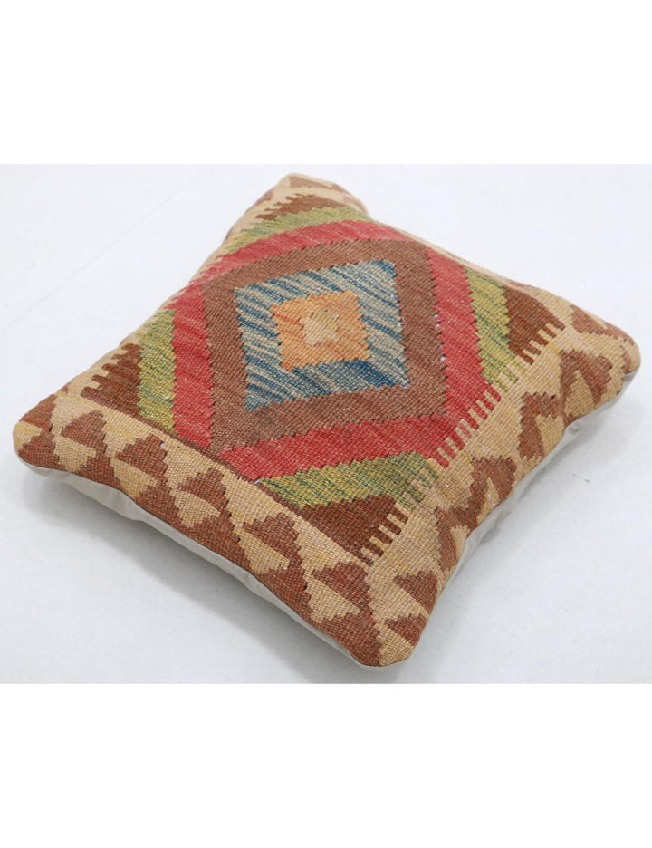 Afghan Tribal Pillow 1' 5" x 1' 5" Hand-Woven view