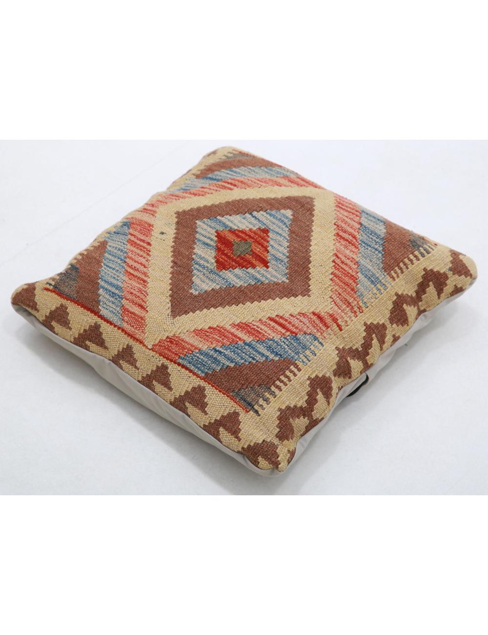 Afghan Tribal Pillow 1' 5" x 1' 5" Hand-Woven view