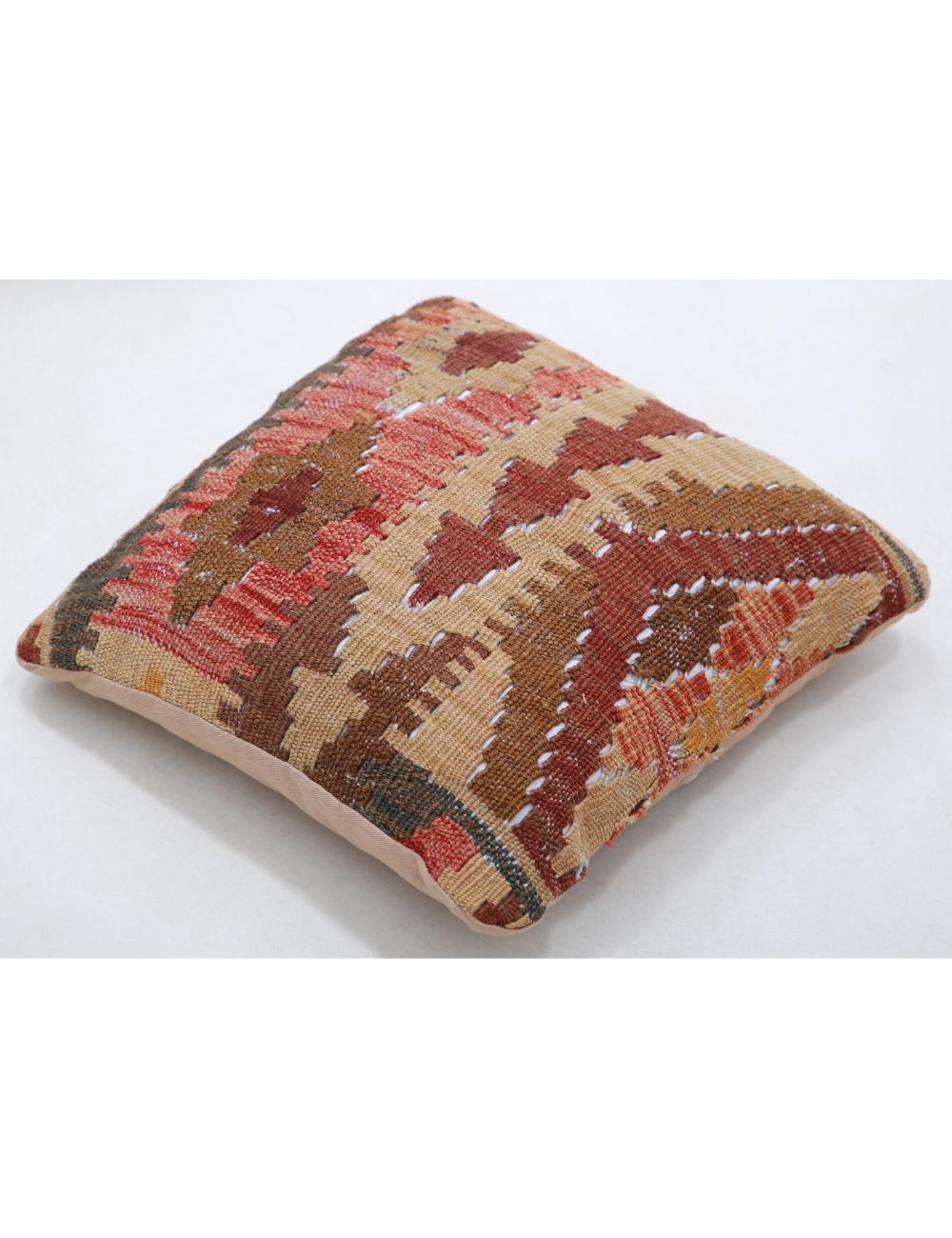 Afghan Tribal Pillow 1' 5" x 1' 5" Hand-Woven view