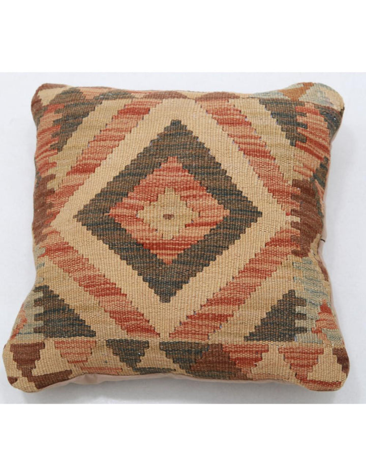 Afghan Tribal Pillow 1' 5" x 1' 5" Hand-Woven