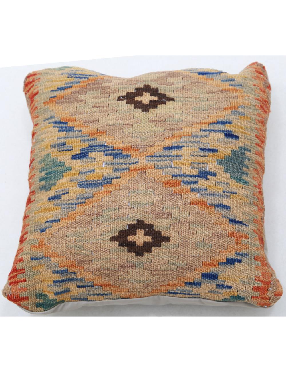 Afghan Tribal Rug 1' 5" x 1' 5" Hand-Woven