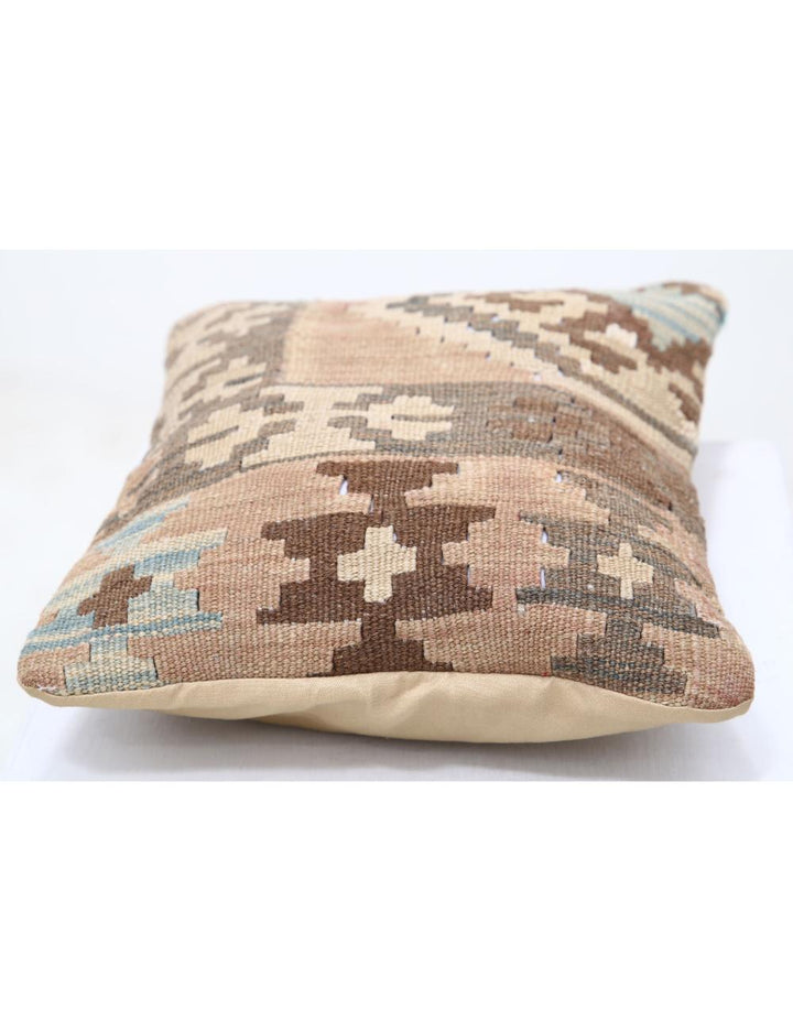 Afghan Tribal Pillow 1' 0" x 1' 5" Hand-Woven detail